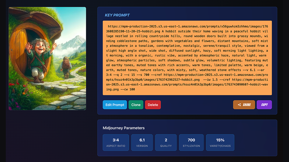 JSON prompt generation workflow with Claude AI